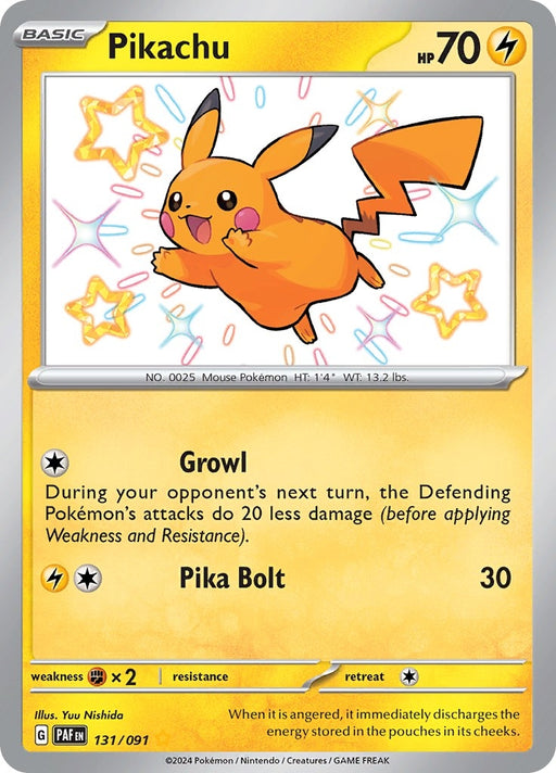Image for Pikachu (131/091) (Holofoil) [SV: Paldean Fates] - Pokemon