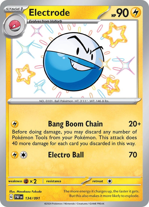 Image for Electrode (134/091) (Holofoil) [SV: Paldean Fates] - Pokemon