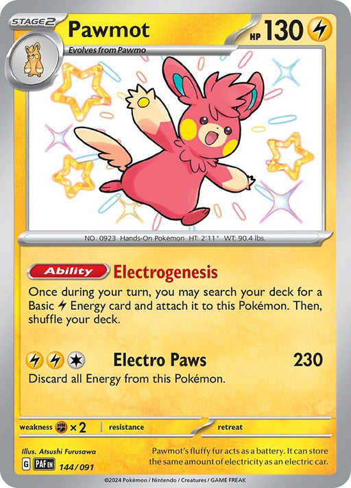Image for Pawmot (144/091) (Holofoil) [SV: Paldean Fates] - Pokemon