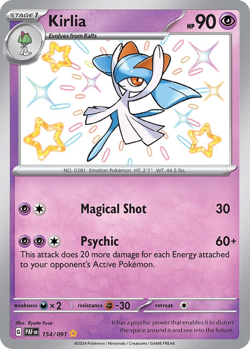 Image for Kirlia (154/091) (Holofoil) [SV: Paldean Fates] - Pokemon