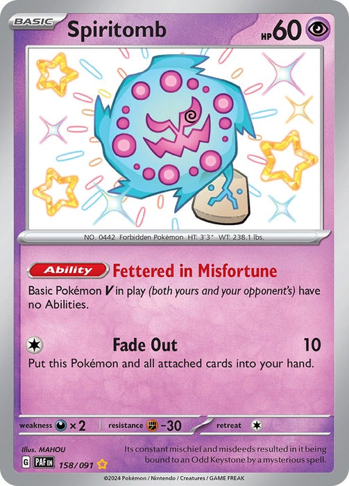 Image for Spiritomb (158/091) (Holofoil) [SV: Paldean Fates] - Pokemon