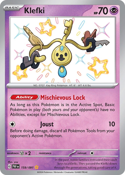 Image for Klefki (159/091) (Holofoil) [SV: Paldean Fates] - Pokemon