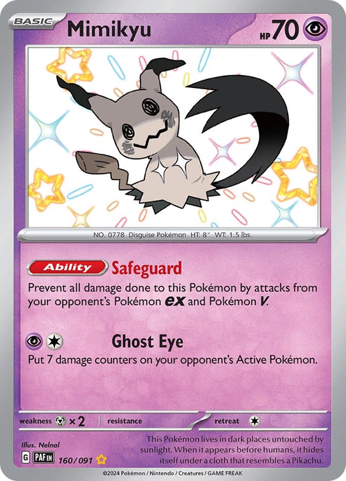 Image for Mimikyu (160/091) (Holofoil) [SV: Paldean Fates] - Pokemon