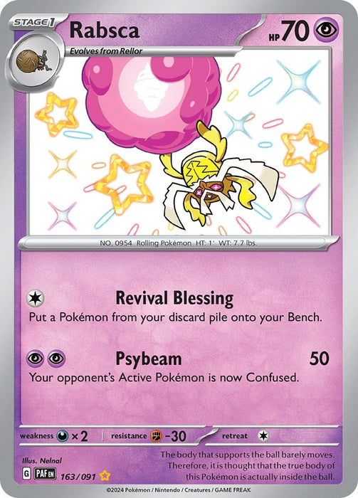 Image for Rabsca (163/091) (Holofoil) [SV: Paldean Fates] - Pokemon