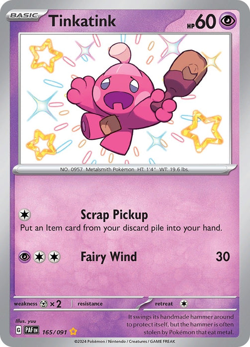 Image for Tinkatink (165/091) (Holofoil) [SV: Paldean Fates] - Pokemon