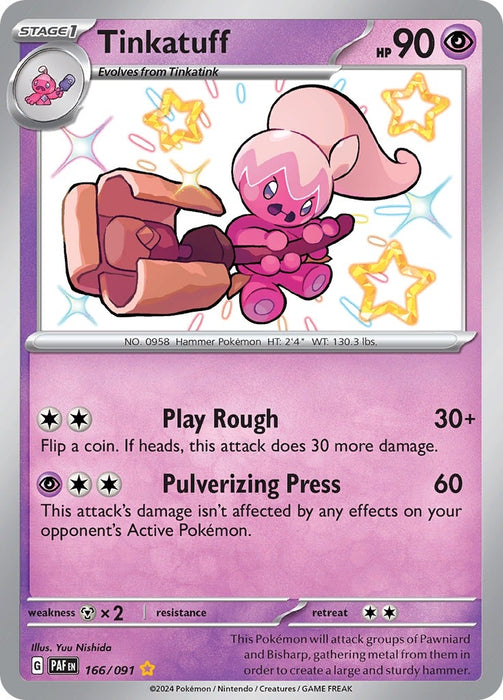Image for Tinkatuff (166/091) (Holofoil) [SV: Paldean Fates] - Pokemon