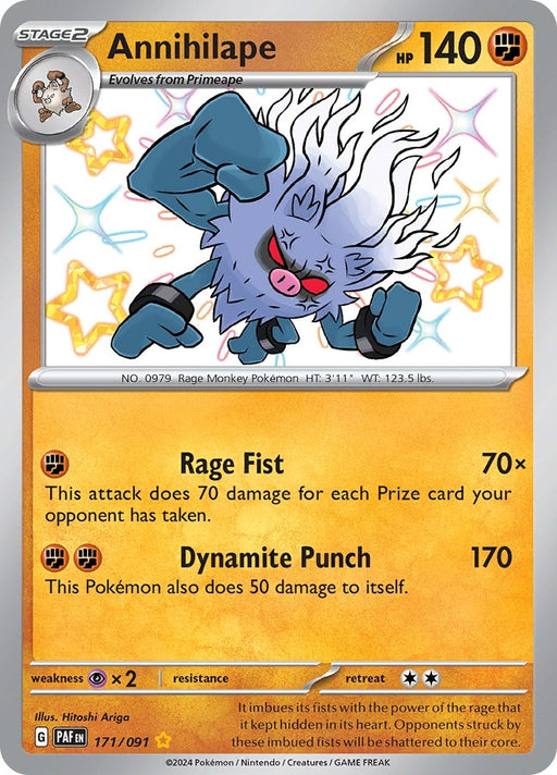 Image for Annihilape (171/091) (Holofoil) [SV: Paldean Fates] - Pokemon