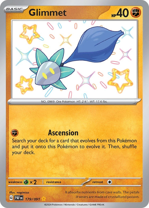 Image for Glimmet (179/091) (Holofoil) [SV: Paldean Fates] - Pokemon