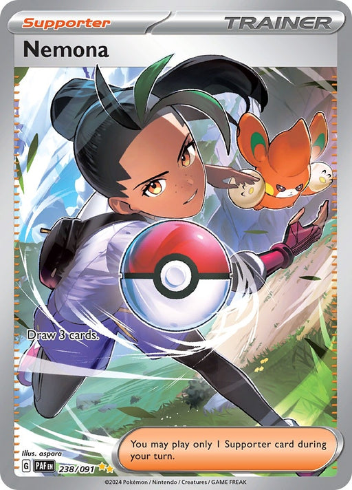Image for Nemona (238/091) (Holofoil) [SV: Paldean Fates] - Pokemon