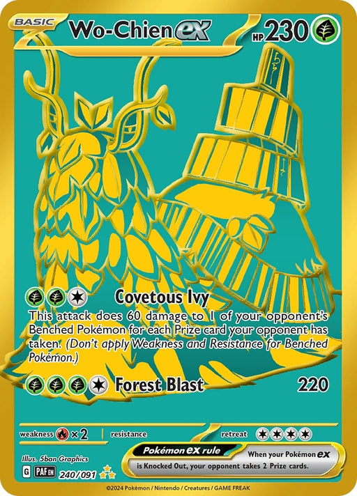 Image for Wo-Chien ex (240/091) (Holofoil) [SV: Paldean Fates] - Pokemon