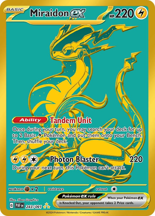 Image for Miraidon ex (243/091) (Holofoil) [SV: Paldean Fates] - Pokemon