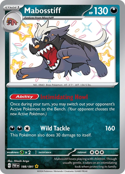 Image for Mabosstiff (188/091) (Holofoil) [SV: Paldean Fates] - Pokemon