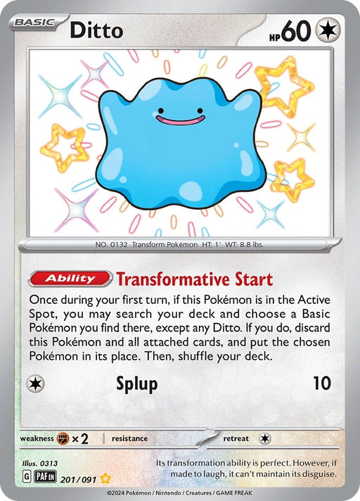 Image for Ditto (201/091) (Holofoil) [SV: Paldean Fates] - Pokemon