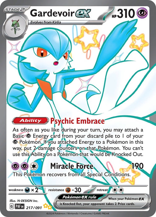 Image for Gardevoir ex (217/091) (Holofoil) [SV: Paldean Fates] - Pokemon