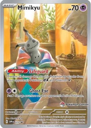 Mimikyu (Pokemon Center Exclusive) (SVP075) Holofoil [SV: Scarlet & Violet Promo Cards]