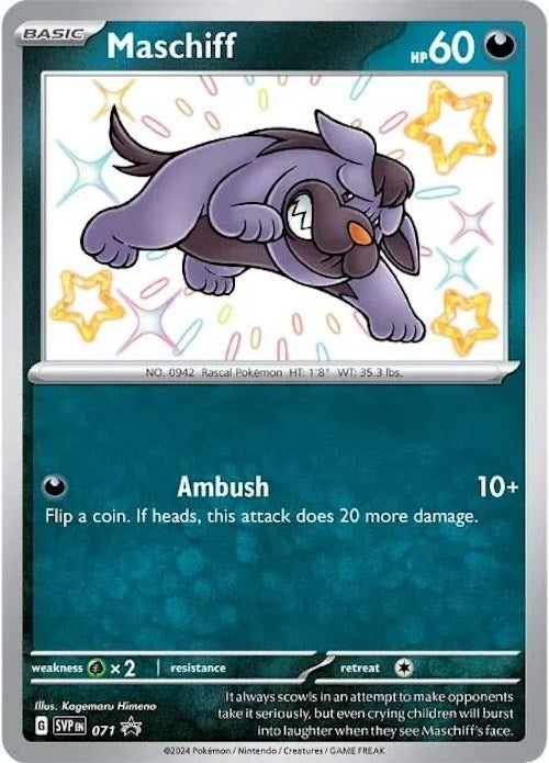Image for Maschiff - 071 (071) (Holofoil) [SV: Scarlet & Violet Promo Cards] (SVP) - Pokemon