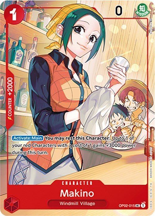 Image for Makino (Japanese 1st Anniversary Set) (OP02-015) (Foil) [One Piece Promotion Cards] - One Piece Card Game