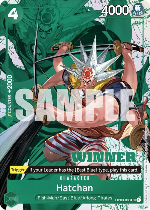 Image for Hatchan (Winner Pack Vol. 6) (OP03-033) (Foil) [One Piece Promotion Cards] - One Piece Card Game