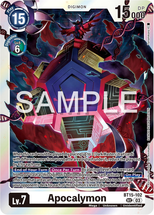 Apocalymon (BT15-102 SEC) (Foil) [Exceed Apocalypse]