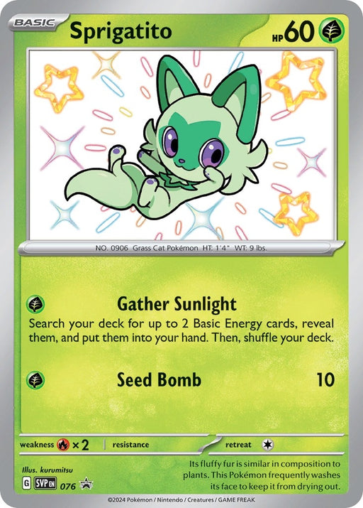 Image for Sprigatito - 076 (076) (Holofoil) [SV: Scarlet & Violet Promo Cards] (SVP) - Pokemon
