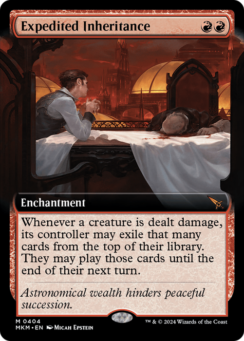 Expedited Inheritance (Extended Art) [MKM-404] Foil - Murders at Karlov Manor