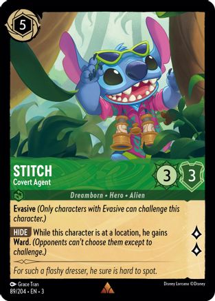 Stitch - Covert Agent (89/204)  [Into the Inklands]