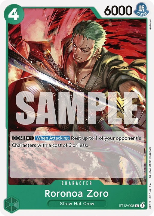 Image for Roronoa Zoro (ST12-008) [Starter Deck 12: Zoro and Sanji] - One Piece Card Game