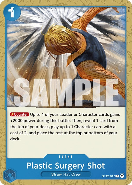Image for Plastic Surgery Shot (ST12-017) [Starter Deck 12: Zoro and Sanji] - One Piece Card Game