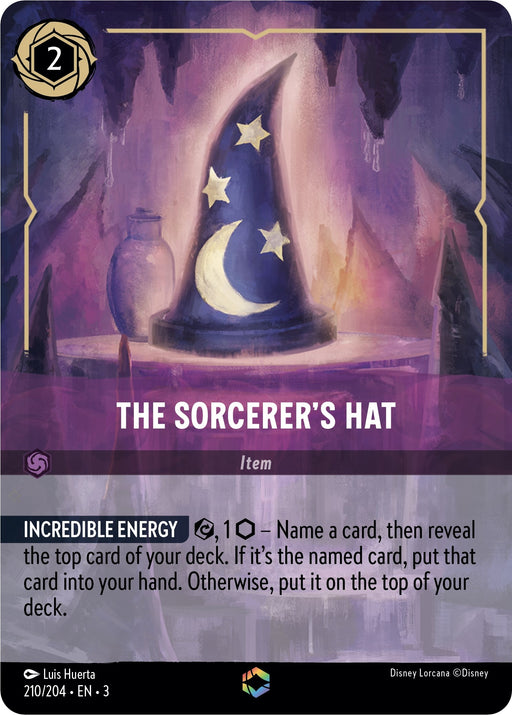 Image for The Sorcerer's Hat (Enchanted) (210/204) (Holofoil) [Into the Inklands] - Disney Lorcana