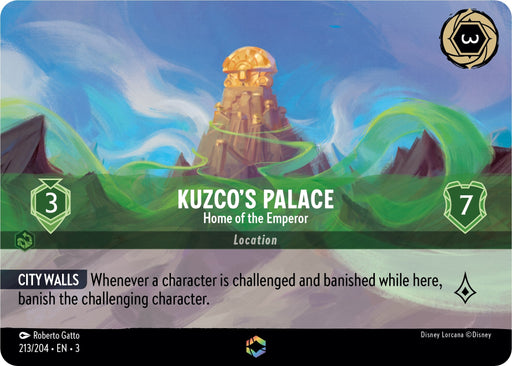 Image for Kuzco's Palace - Home of the Emperor (Enchanted) (213/204) (Holofoil) [Into the Inklands] - Disney Lorcana