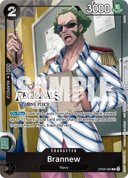 Brannew (Online Regional 2024) [Participant] (OP03-089) (Foil) [One Piece Promotion Cards]