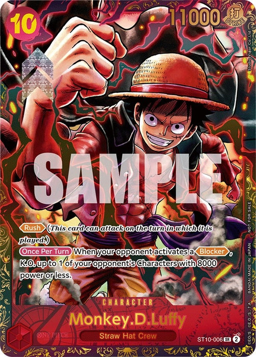 Monkey.D.Luffy - ST10-006 (ST10-006) (Foil) [One Piece Promotion Cards]