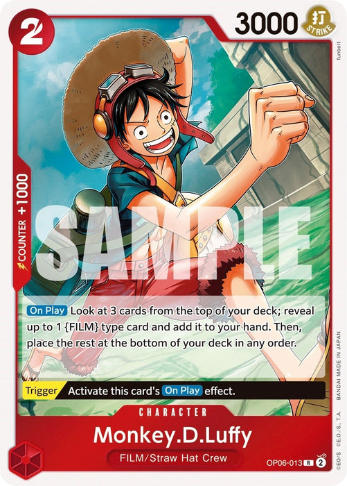 Image for Monkey.D.Luffy (OP06-013) (Foil) [Wings of the Captain] - One Piece Card Game