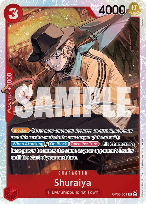 Image for Shuraiya (OP06-009) (Foil) [Wings of the Captain] - One Piece Card Game