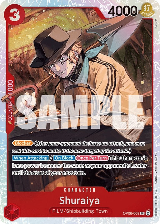 Image for Shuraiya (OP06-009) (Foil) [Wings of the Captain] - One Piece Card Game