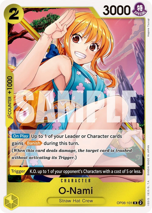 Image for O-Nami (OP06-101) (Foil) [Wings of the Captain] - One Piece Card Game