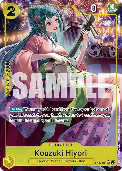Image for Kouzuki Hiyori (Alternate Art) (OP06-106) (Foil) [Wings of the Captain] - One Piece Card Game
