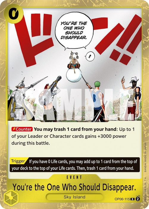 You're the One Who Should Disappear (OP06-115) (Foil) [Wings of the Captain]