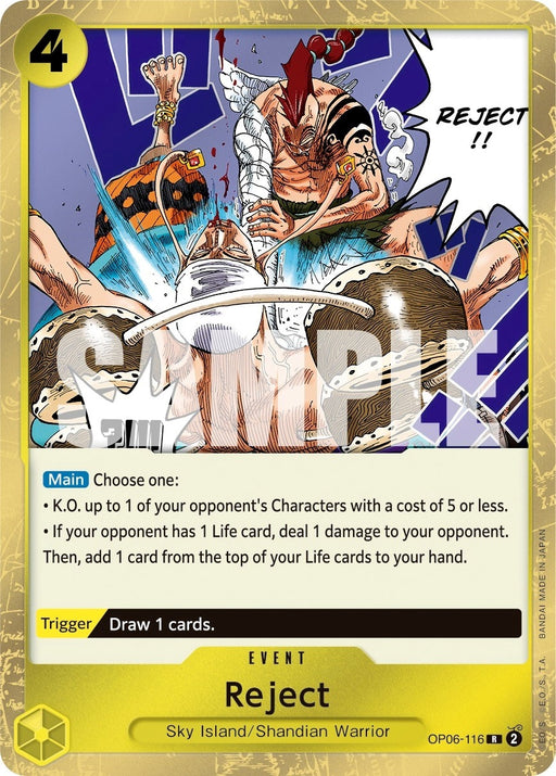 Image for Reject (OP06-116) (Foil) [Wings of the Captain] - One Piece Card Game