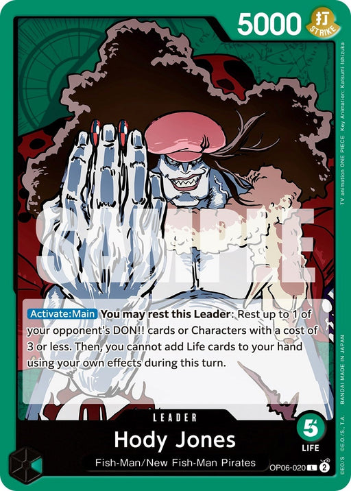 Image for Hody Jones (020) (OP06-020) [Wings of the Captain] - One Piece Card Game