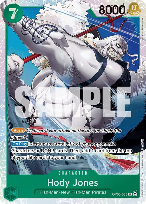 Image for Hody Jones (035) (OP06-035) (Foil) [Wings of the Captain] - One Piece Card Game