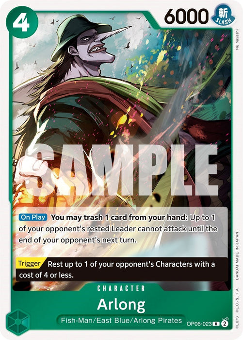 Arlong (OP06-023) (Foil) [Wings of the Captain]