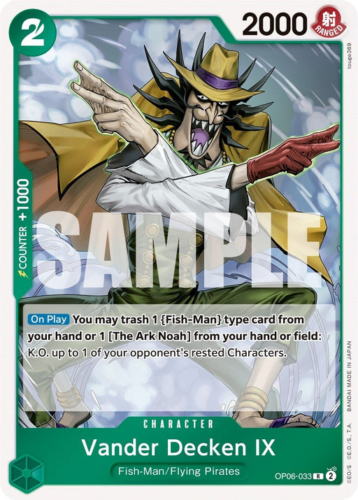 Image for Vander Decken IX (OP06-033) (Foil) [Wings of the Captain] - One Piece Card Game