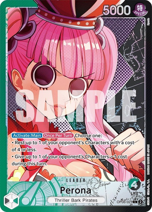 Image for Perona (021) (Alternate Art) (OP06-021) (Foil) [Wings of the Captain] - One Piece Card Game