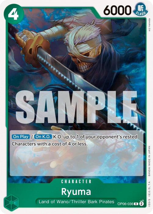 Ryuma (OP06-036) (Foil) [Wings of the Captain]