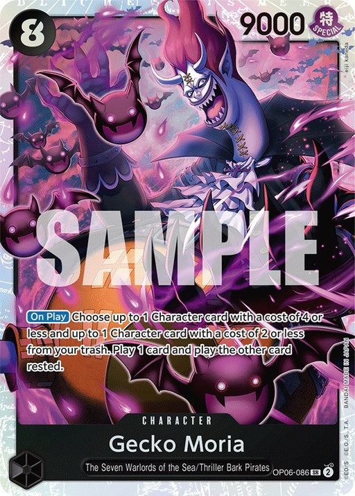 Image for Gecko Moria (086) (OP06-086) (Foil) [Wings of the Captain] - One Piece Card Game