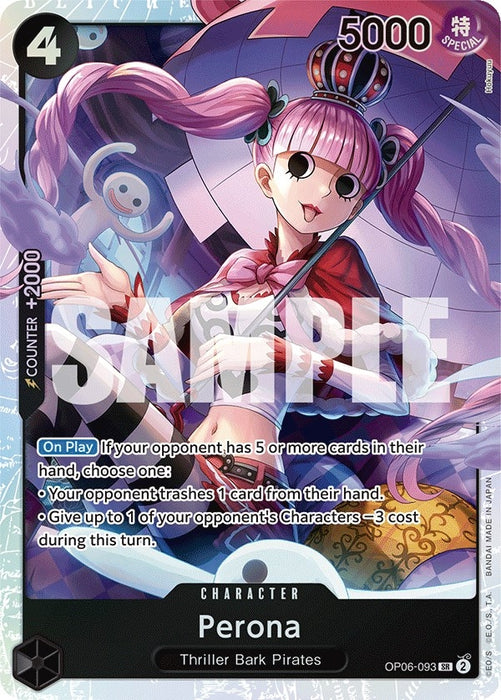 Perona (093) (OP06-093) (Foil) [Wings of the Captain]