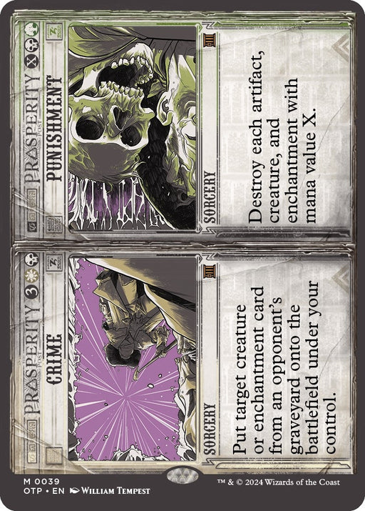 Image for Crime // Punishment (39) (Foil) [Outlaws of Thunder Junction: Breaking News] - Magic: The Gathering