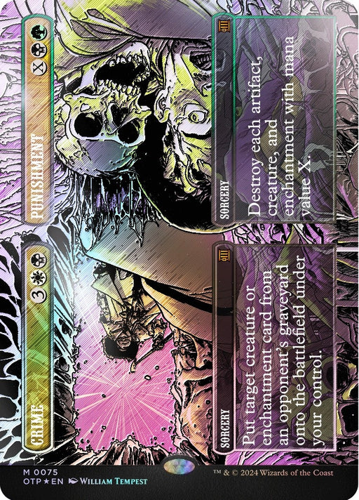 Image for Crime // Punishment (Textured Foil) (75) (Foil) [Outlaws of Thunder Junction: Breaking News] - Magic: The Gathering
