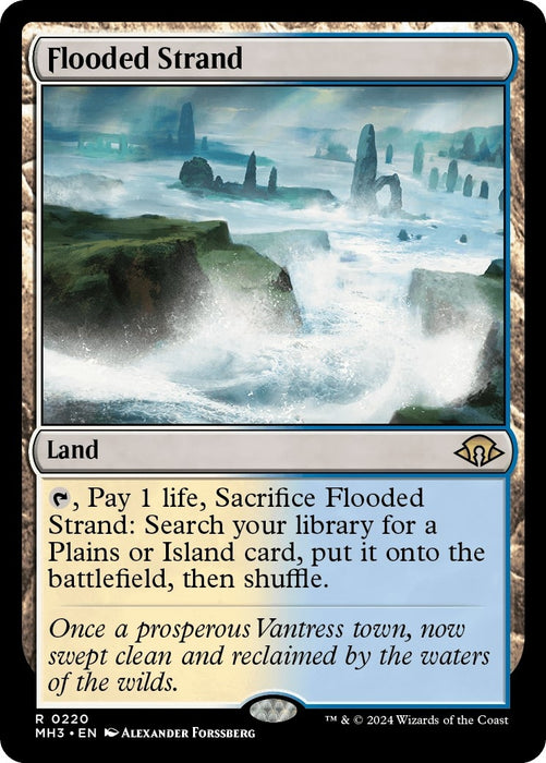 Image for Flooded Strand (220) (Foil) [Modern Horizons 3] - Magic: The Gathering